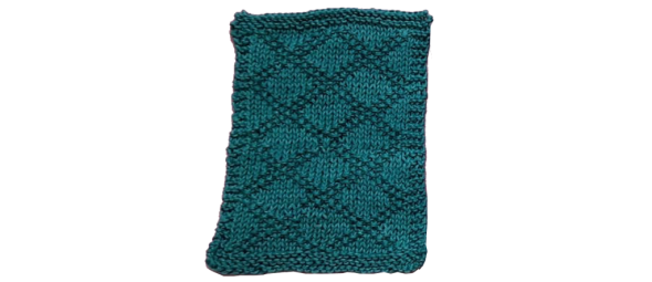 Diamond Pattern Dish Cloth – Dark Green