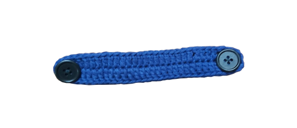 Ear Saver for Face Mask – Crocheted (Blue)